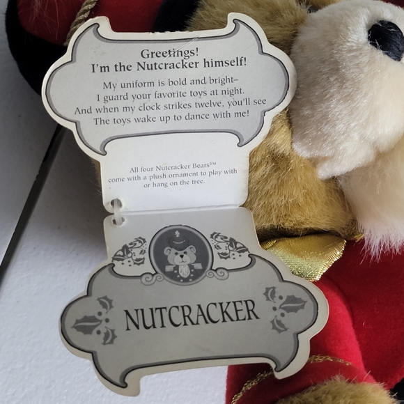 Nutcracker Bear plush by Gibson Greetings vintage NWT Christmas - Picture 6 of 10
